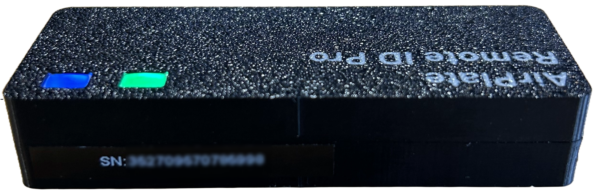 Serial number on the side of the Remote ID Pro device