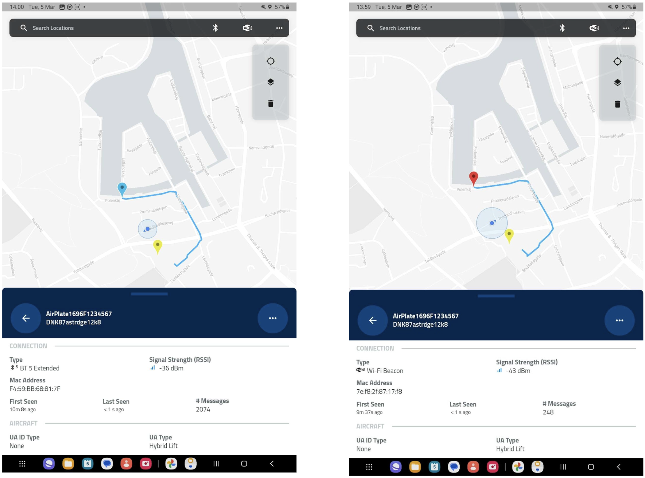 Drone scanner app